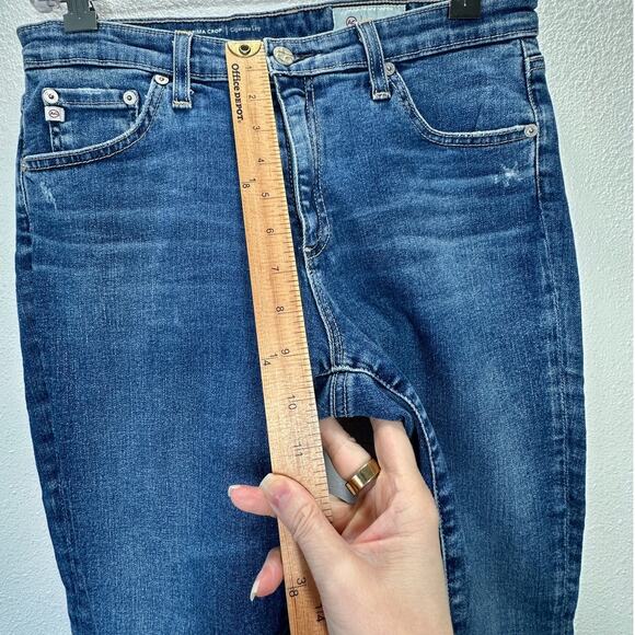 AG-ED Adriano Medium Light Wash Prima Crop Cigarette Leg Jeans 30 - Picture 14 of 16